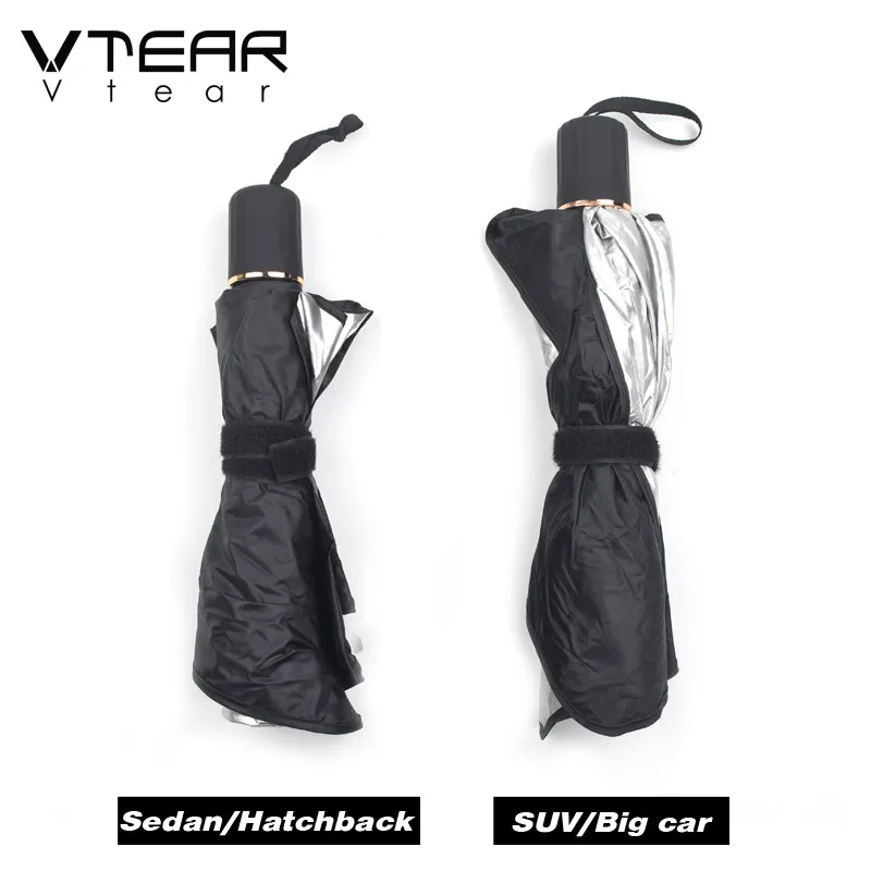 Vtear Universal Car Windshield Sun Shade Umbrella Foldable Front Window Sunshade UV Block Heat Insulation Reflective Sun Visor