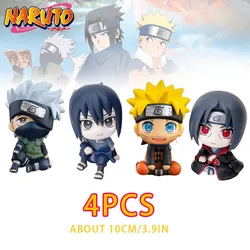 10cm Naruto Anime Figure Uzumaki Naruto Kakashi Uchiha Sasuke Itachi Cute Toys Q Figurals Action Figurine Model