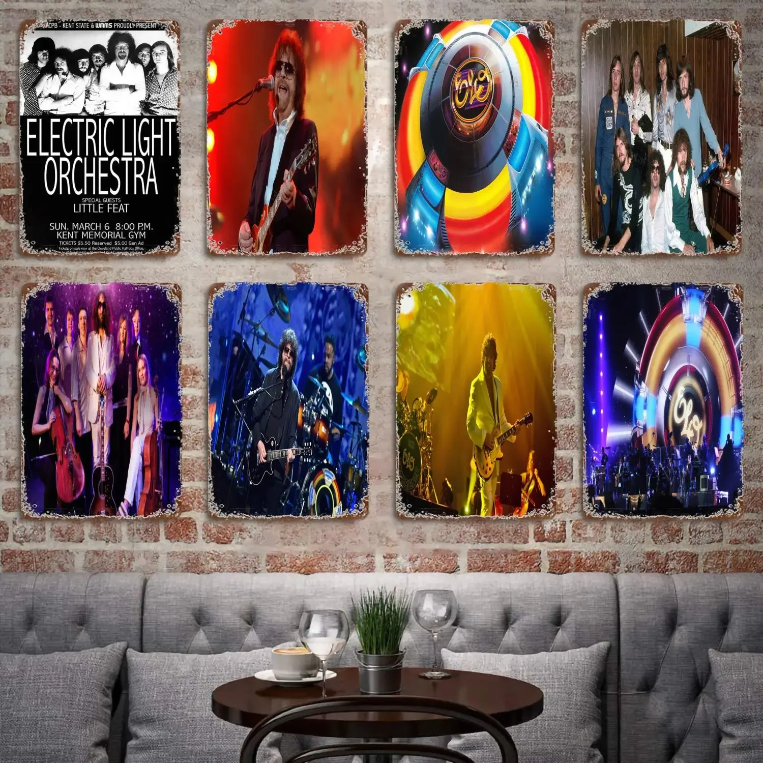 Electric Light Orchestra Decor Poster Vintage Tin Sign Metal Sign Decorative Plaque for Pub Bar Man Cave Club Wall Decoration