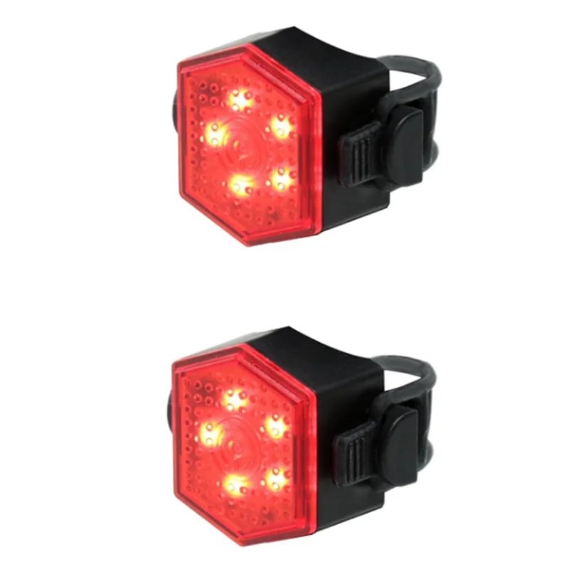 A06F-دراجة اكسسوارات USB قابلة للشحن أضواء LED الدراجة أضواء خلفية للطريق للمشي الدراجات التخييم قارب #1