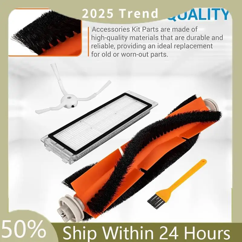 A75X Верхний комплект аксессуаров для Roborock E25 S5 S6 E4 E20 E35 S50 C10 S50 S51 S4 Запасные части для основной боковой щетки Hepa-фильтра