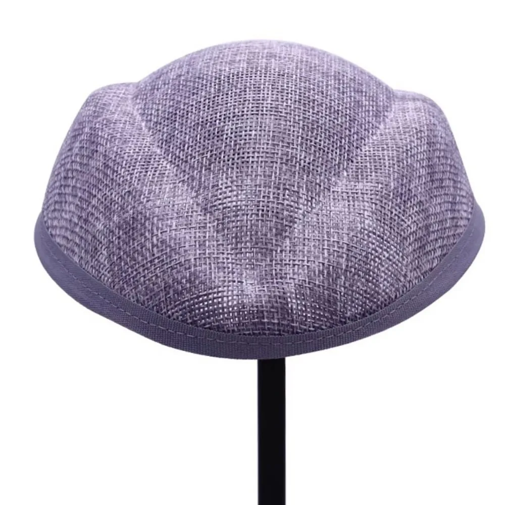 Gifts Linen Fascinator Hat Base Plain Base Opera Headpiece Flight Attendant Hat Versatile Pillbox Hat For Stewardess