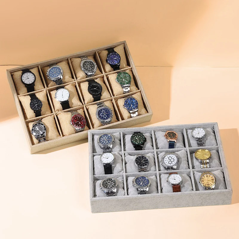 High Quality Luxury Velvet Jewelry Display Bracelet Watch Organizer Tray Bangle With Pillow Cushion