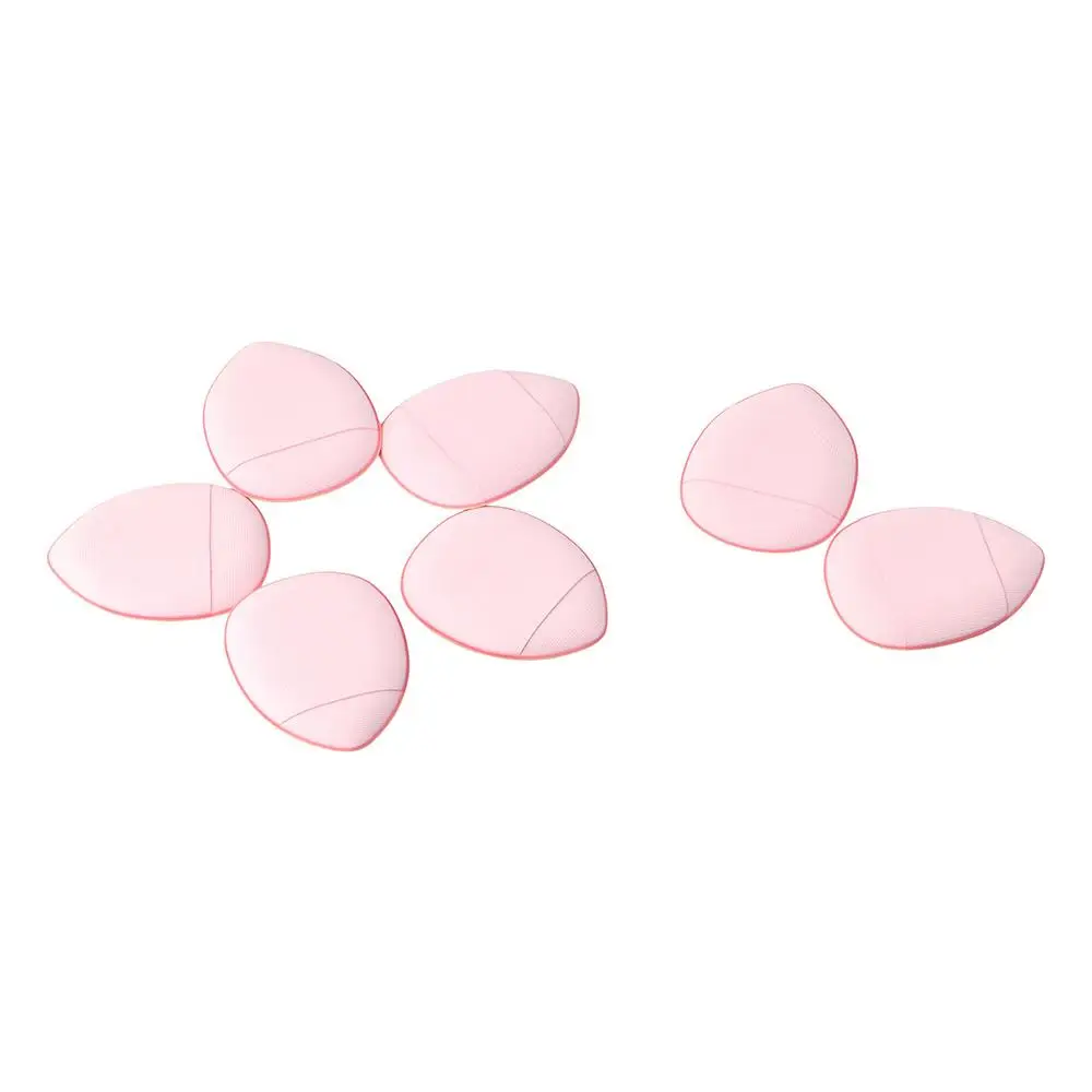 Seco molhado dupla utilização iluminador liquidificador maquiagem puff 7 pçs mini dedo puff polegar almofada de ar puff cosméticos puff maquiagem esponja