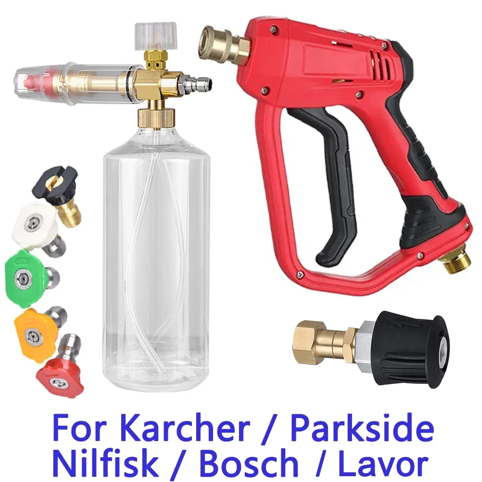 

Car Anti Winding Cleaning Water Gun Cleaning Foam Generator Snow Foam Gun Is Used for Parkside Karcher Daewoo Lavor Bosch