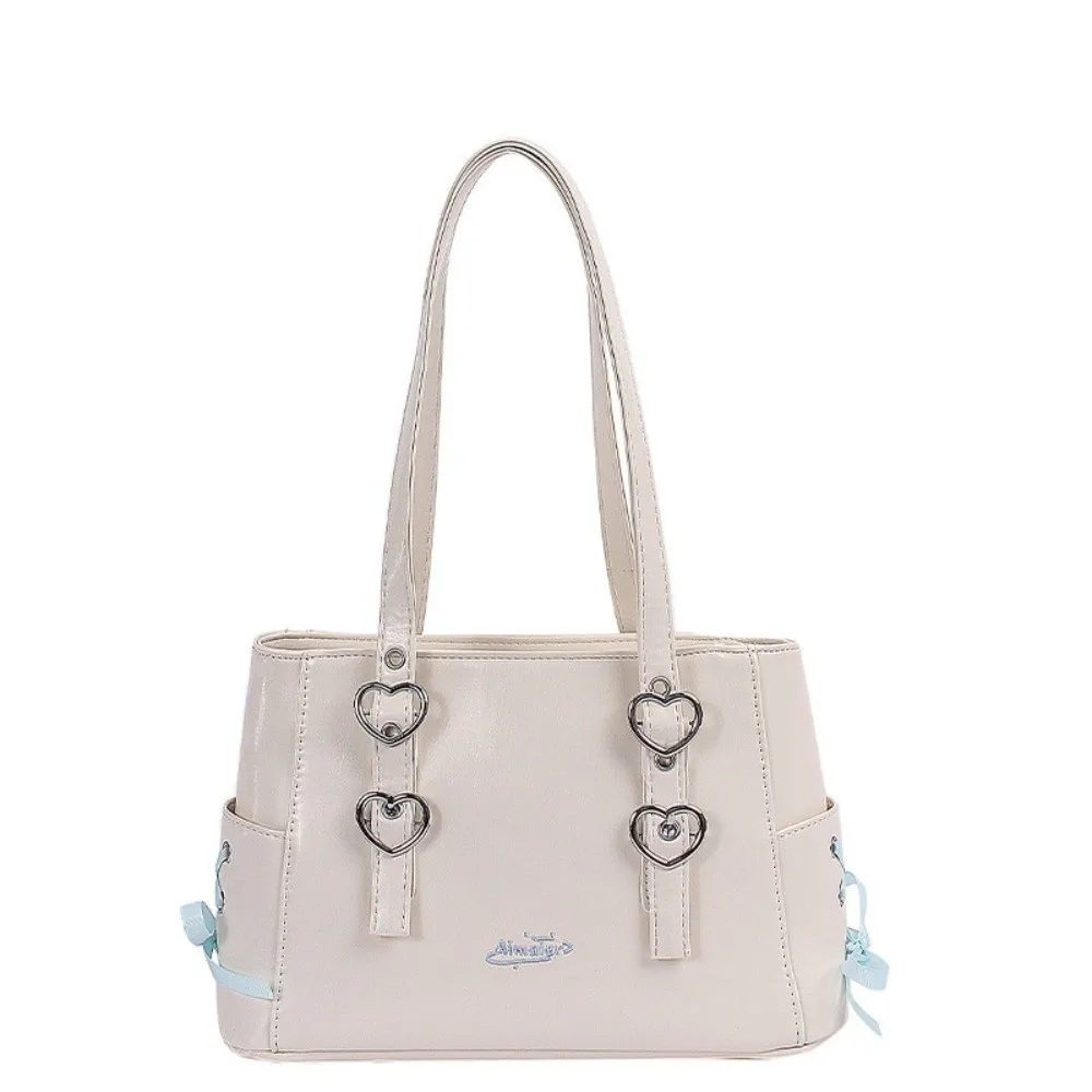 

Casual High End Ribbon Shoulder Bags Versatile Large Capacity Bow Tie Backpack Sweet PU Leather Women's Handbags Students