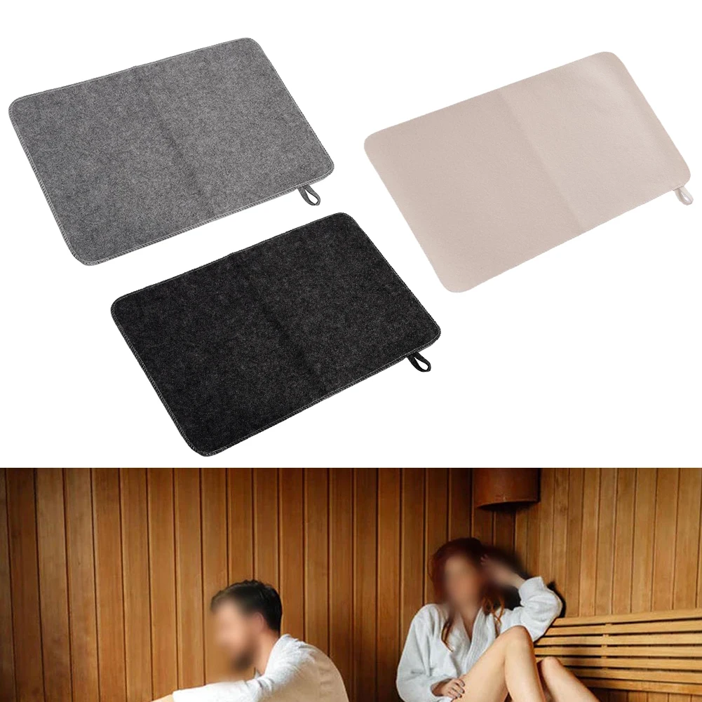 Felt Sauna Cusion Shower Felt Mat Water Absorption SPA Mat Floor Mat Bath Shower Bench Pad For Sauna Bath House Shower Room