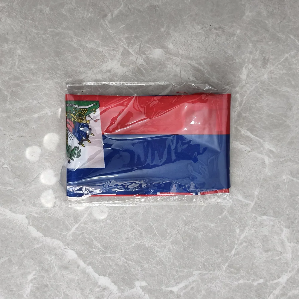 Aerlxemrbrae 2026  14x135cm Haiti Scarf Satin Haiti Flag Scarf Tassels Suitable for   Sports, Events