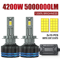 4200W 5000000LM H7 H4 H11 Led Headlight High Power 8890 CSP Canbus H1 H8 9005 HB3 9006 HB4 9012 HIR2 Turbo Lamp Car Led Headlamp