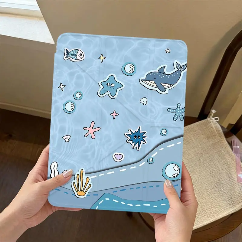 Full Body Shockproof 3+Y Fold Case For IPad Mini6 8.3 Pro 11 2024 iPad10.2 7/8/9th 4/5th 10.9 iPad A16 2025 11th Air11/13inch