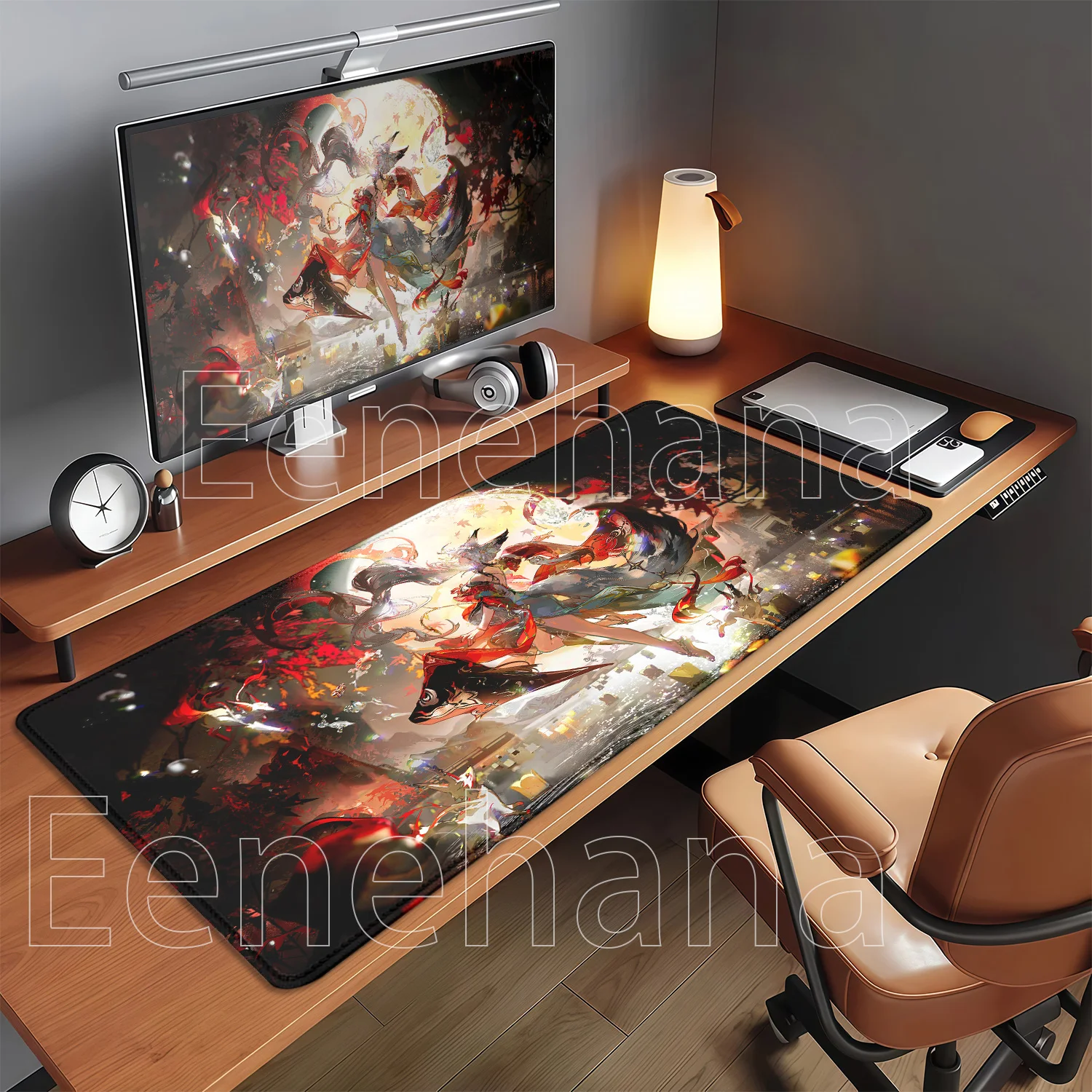 New Hsin Wuthering Waves WuWa E-Sports Gaming Overlock Mousepad Large Non-Slip Keyboard Office Accessories HD Printing  Desk Mat