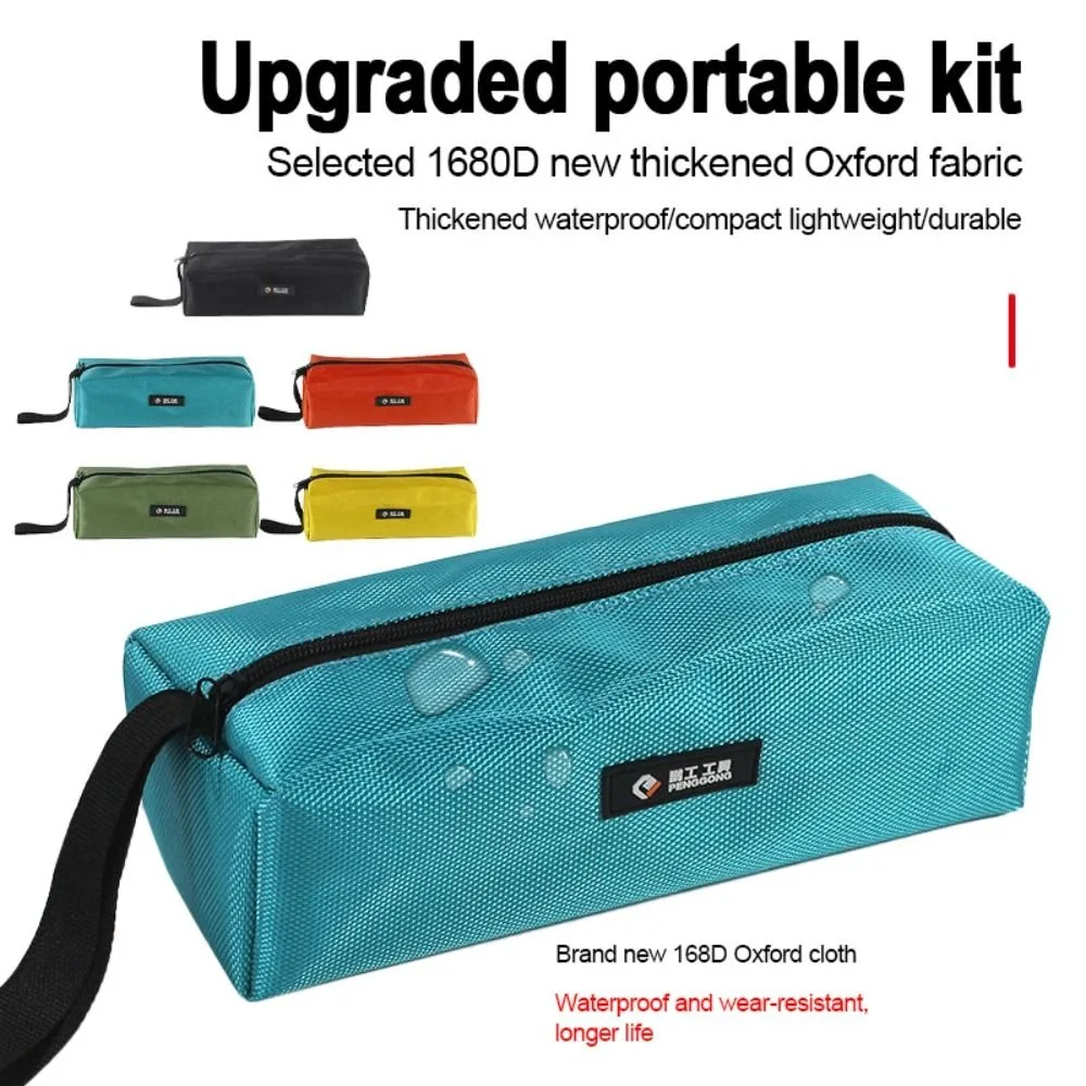 

Durable 1680D Oxford Canvas Tool Bag Waterproof Metal Parts Drill Bit Organizer Bag Loop Hand Tool Bag Nails