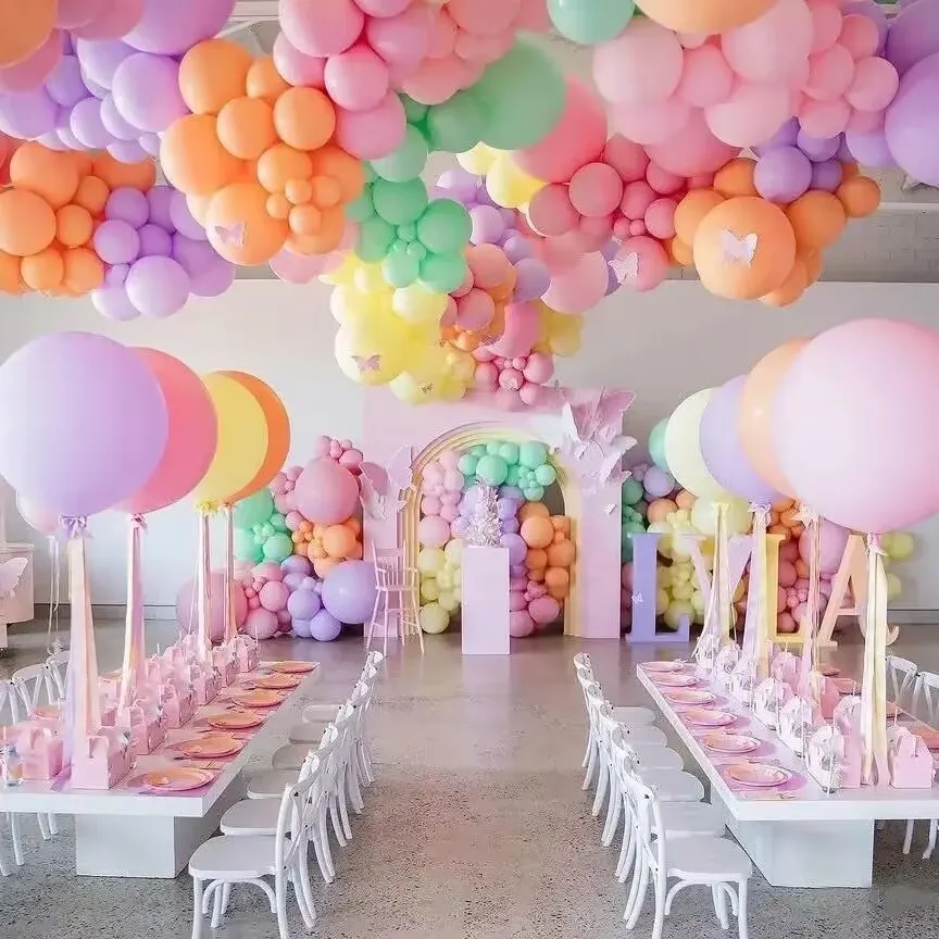 20/50pcs Macaron Latex Balloons Wedding Birthday Party Decoration Colorful Pastel Candy Rainbow Air Globos Baby Shower Favor