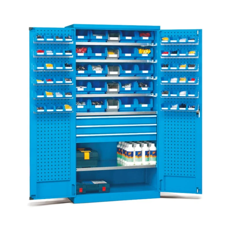 Workshop Storage Parts Heavy Tool Cabinet Double Door Cutting Tool Multi Function Hardware Storage Cabinet