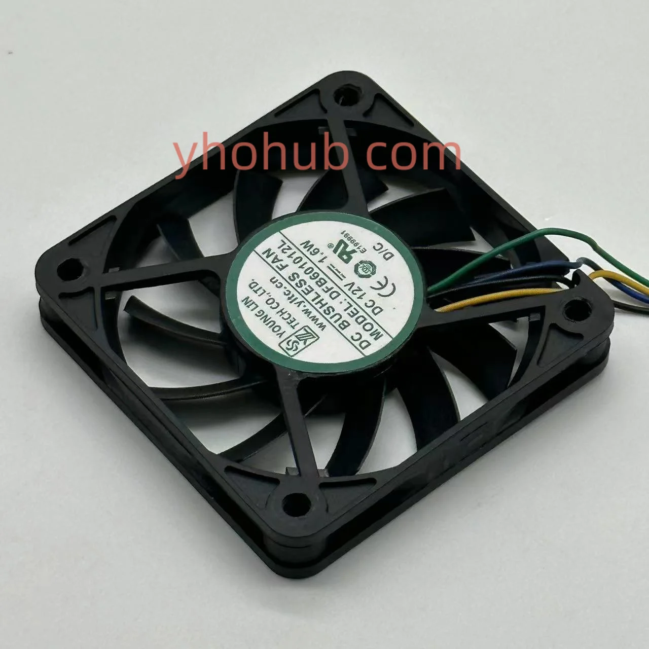 

YOUNG LIN DFB601012L DC 12V 1.6W 60X60X10mm Server Cooling Fan