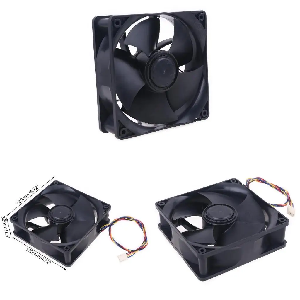  W12E12BS11B5-57 For Nidec 12038 DC12V 1.65A PWM Cooling Fan 12cm 6000RPM