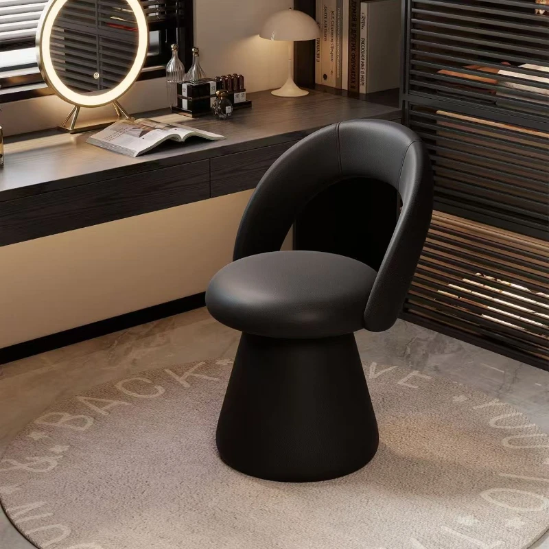 

Durable Rotatable makeup stool backrest girls master bedroom light luxury high-end dressing table special chair manicure stool