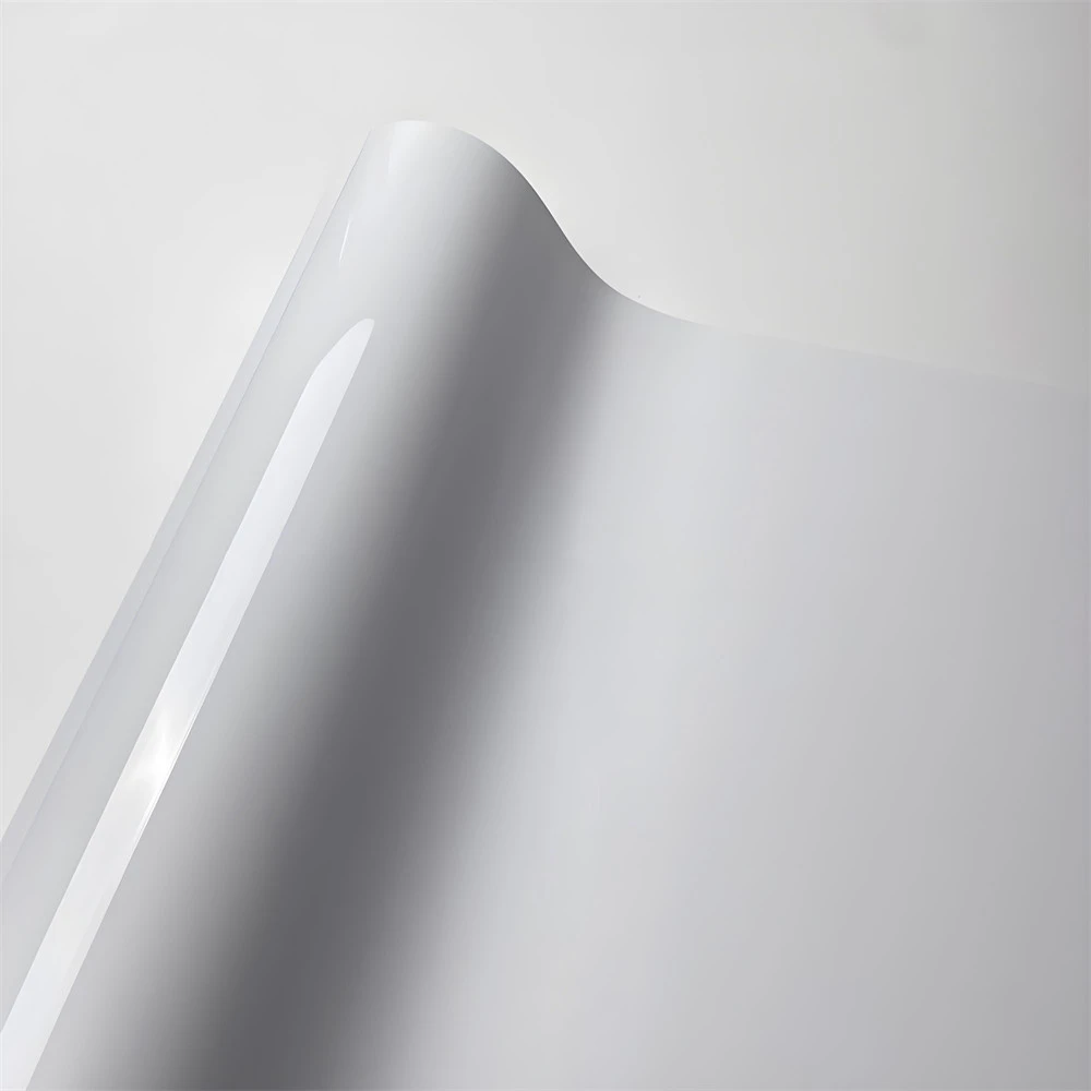 PET Auto Sticker Ultra Glossy Piano Black White Car Vinyl Wrap Film Air Bubble Free Vehicle Accessories Interior Decoration - view 5