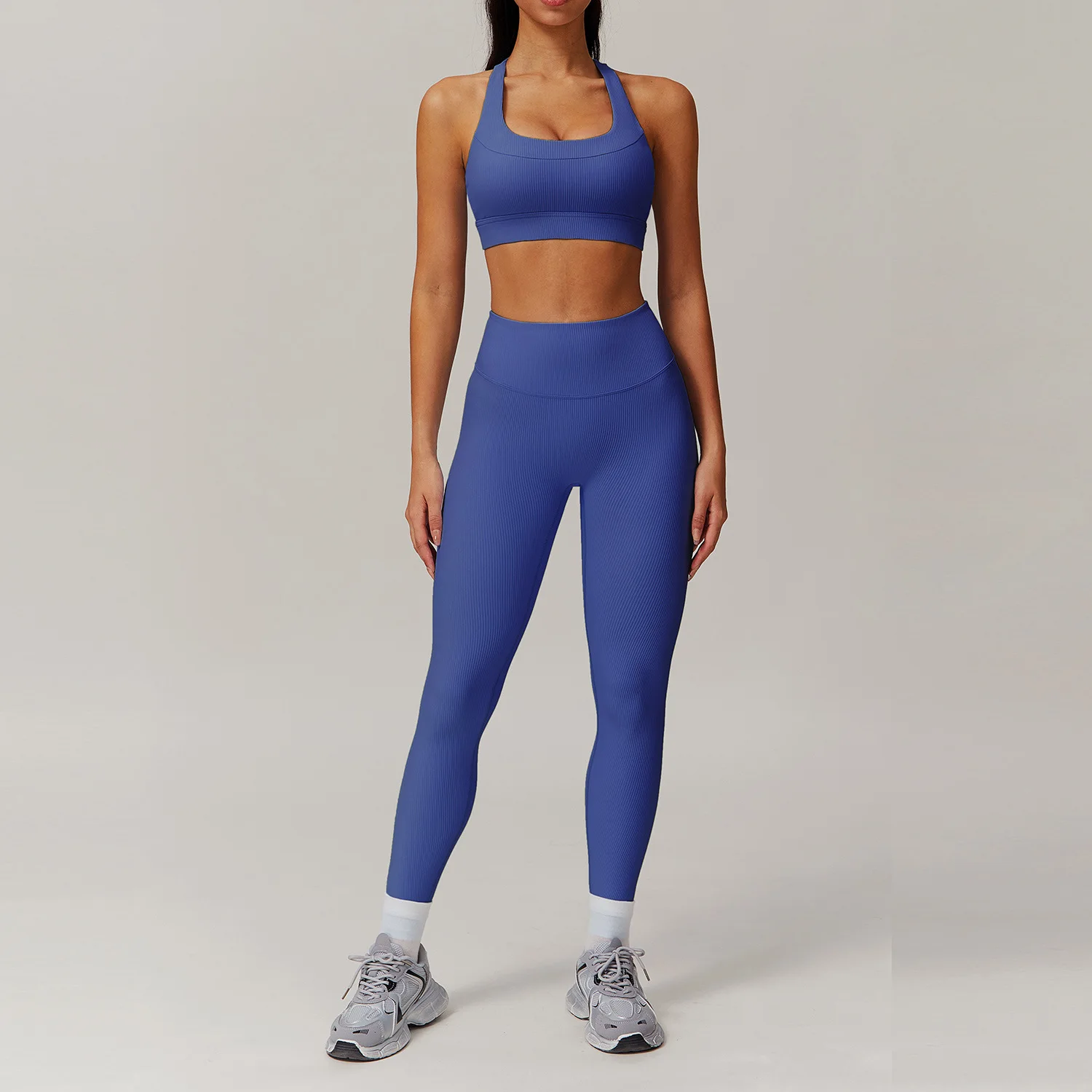 New 2 Pieces Sportswear Sexy fashion Bra Top Yoga Set Women Gym Clothes Women Fitness Set Athletic Wear Sports Bra Gym Leggings