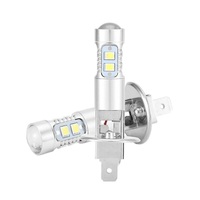 2Pcs LED Lights 100W 30000LM H1 6500K Headlight Bulb Mini Size Design Wireless For Car Lamp CSP 2525 Chip White Plug&Play
