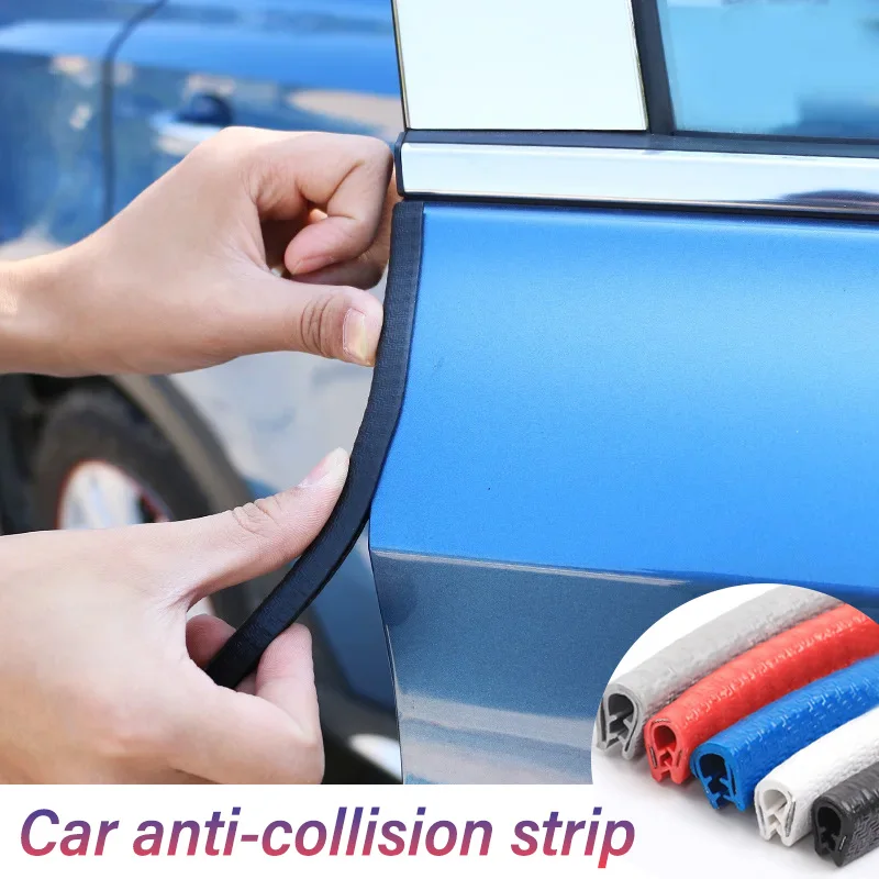 

5M Car Door Protector Edge Scratch Strip Guard Trim Universal Automotive Door Anti Collision Protection With Steel Car-styling