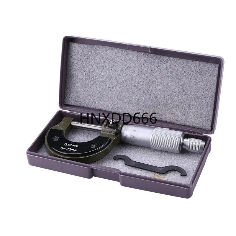 

Precision Outer Diameter Micrometer Gauge 0-25mm with 0.001mm Resolution Vernier Caliper Measuring Tool