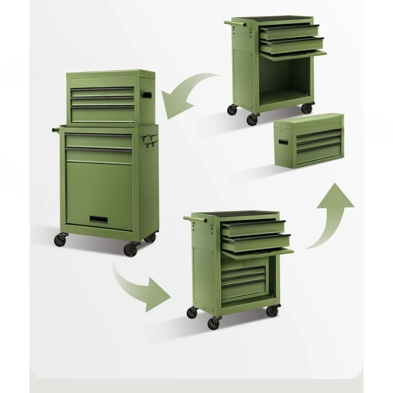 Storage car tool moving box, household drawer repair cabinet, workshop iron tattoo workbench