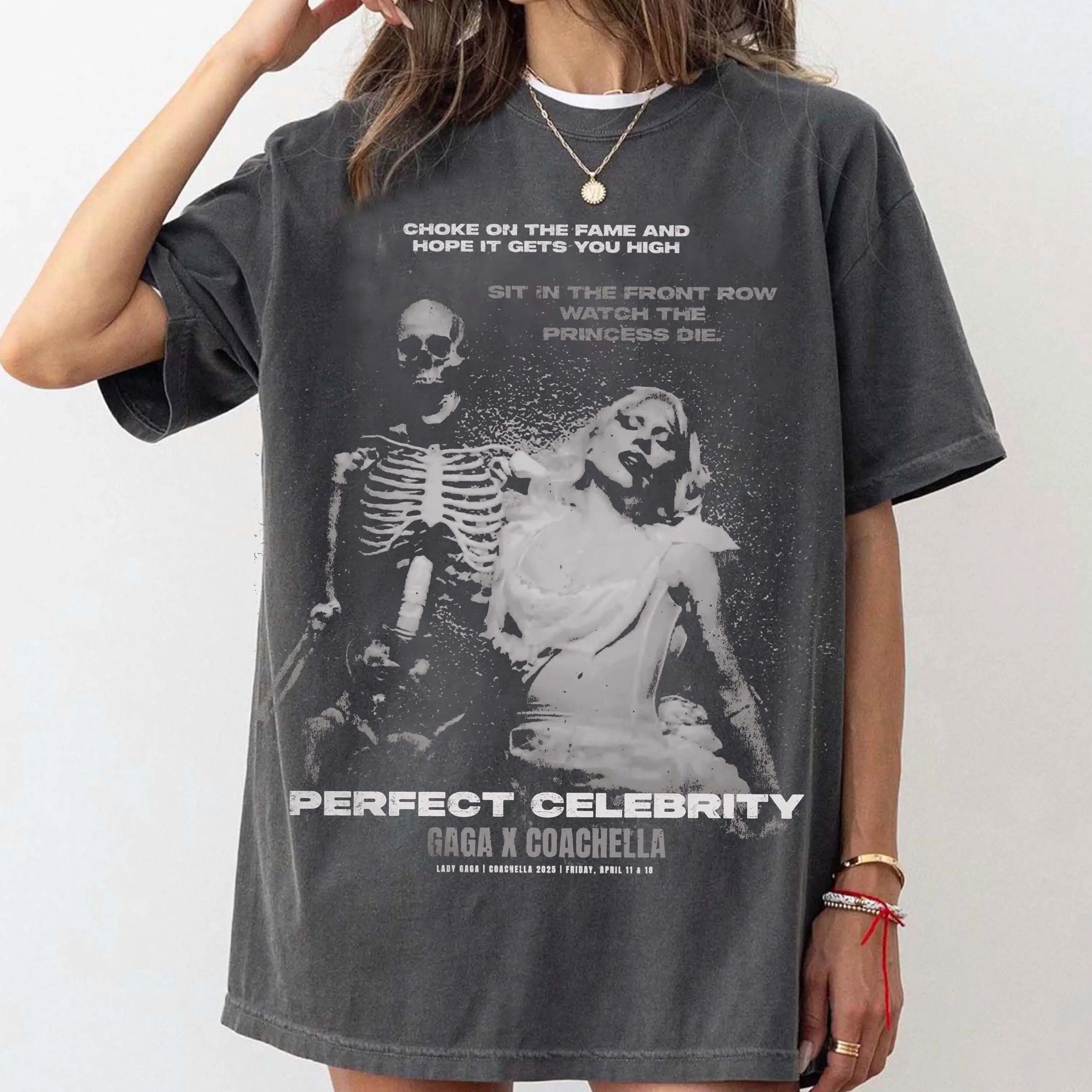 Lady Gaga Perfect Celebrity | Mayhem Ball World Tour | Little Monsters | Concert Outfit Graphic T-Shirt