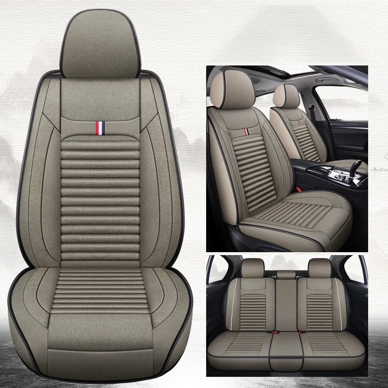 

BHUAN Car Seat Cover Linen fiber For Volvo All Models S60 S80 C30 XC60 XC90 S40 V40 V90 V60 XC-Classi S90 Auto Accessories