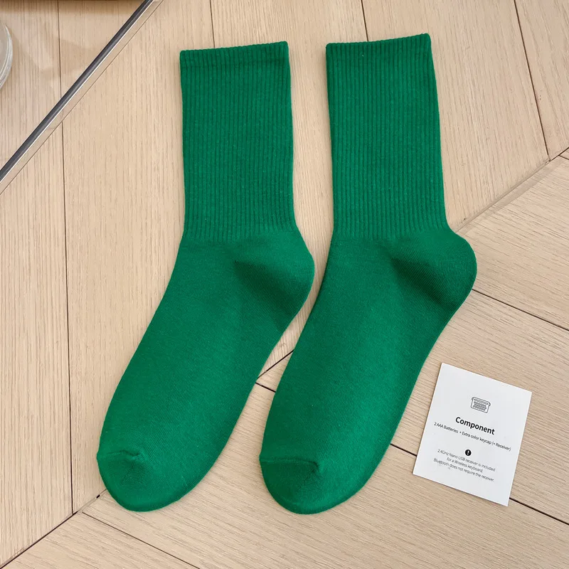 1 Paar Damensocken, rot, weiß, schwarz, Söckchen, atmungsaktiv, sportlich, bequem, einfarbig, Baumwolle, Bodensocken für Mädchen, Strumpfwaren – Detail 31