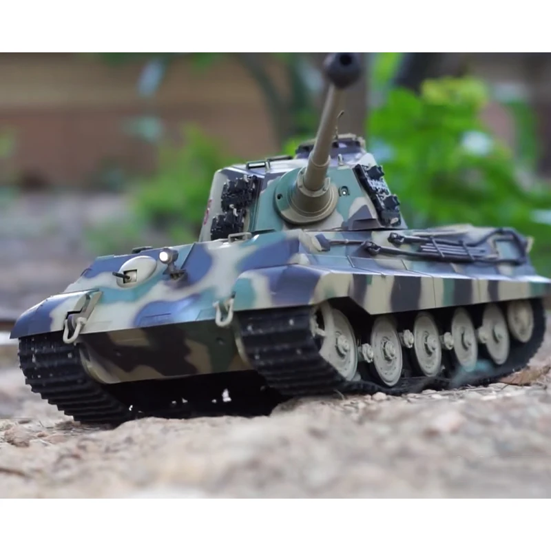 Rc alemão tigre rei henglong 3888a henschel tanque de controle remoto pesado 2.4g modelos multifuncional criança brinquedo de controle remoto presente