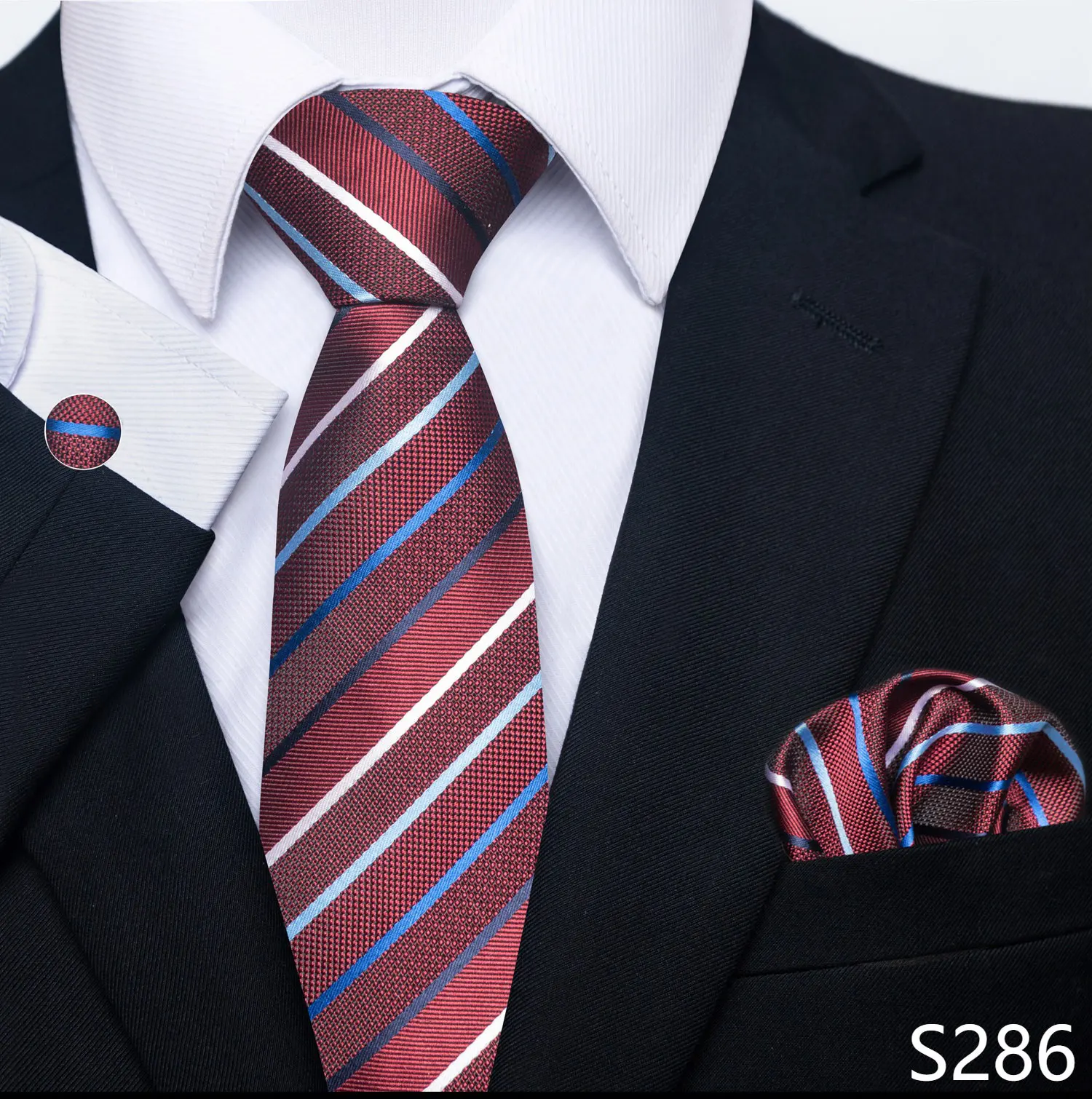 Neue Stil Mode Marke Krawatte Für Männer Grün Floral Krawatte Einstecktücher Manschettenknöpfe Set Krawatte Anzug Zubehör Fit Formale Party – Detail 39