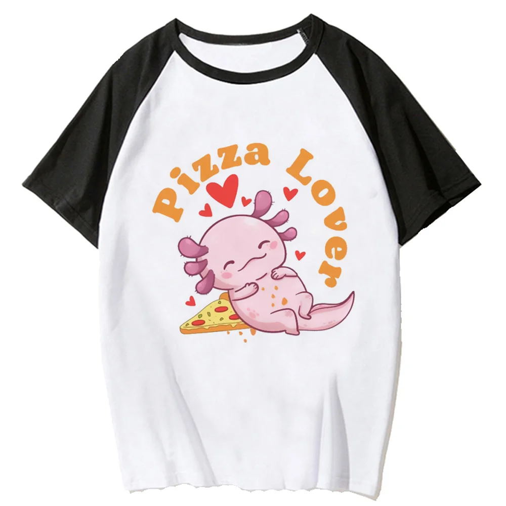 

Axolotl t shirt women manga funny comic t shirt girl anime harajuku funny clothes