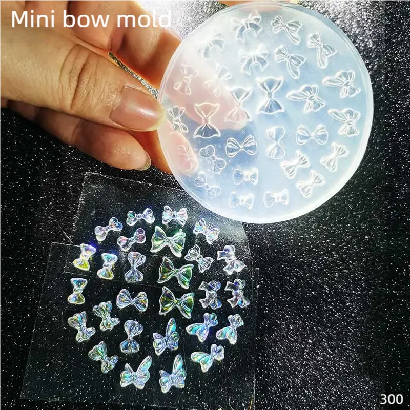 

DIY Handcraft Mini bow mold Epoxy Resin Mold Food Play Miniature Pinching Mould Epoxy Resin Mold UV Resin Moldse