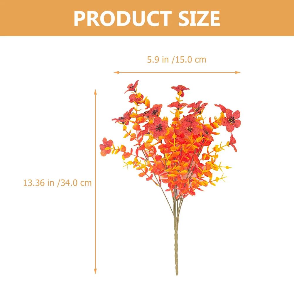 

2Pcs Artificial Flower Bouquet Realistic Decoration Wedding Party Home Decor Fake Flowers for Centerpieces Floral Decor