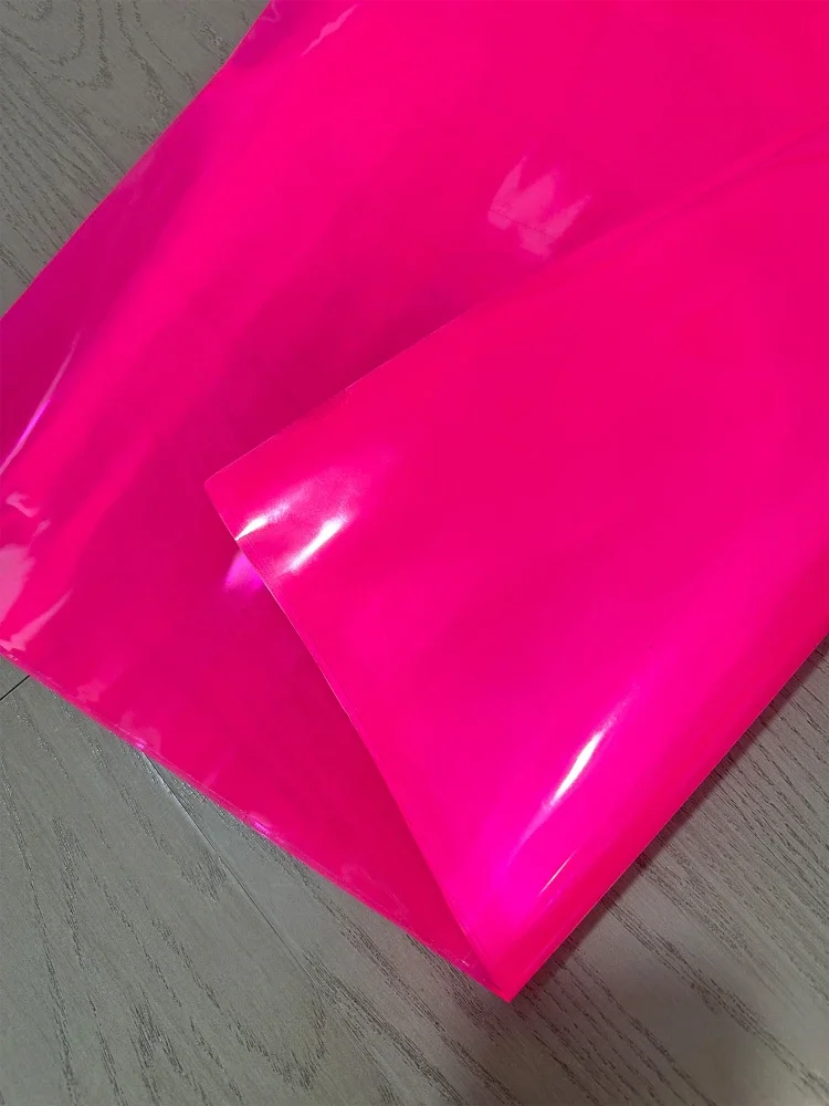 Liquid Powder Double Sided PVC Fabric Reflective Experiment Technology Fashion Designer Fabrics Cloth for Sewing Materiala