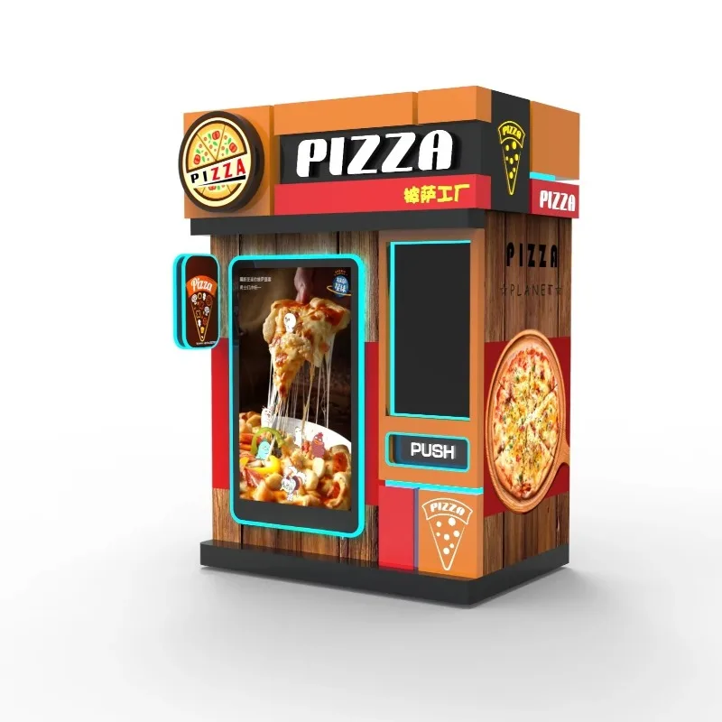 Fully Automatic Fresh Hot Pizza Machine for Pizzas Up to 10 Inch or 12 Inch Commercial Self Service Vending Kiosk