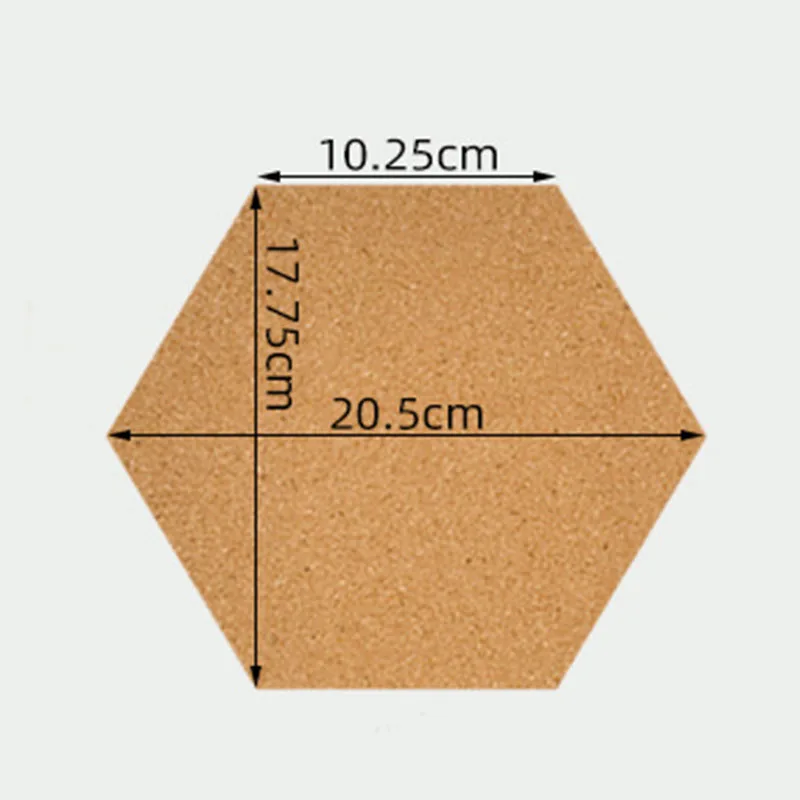 1/2/4/6PCS Removable Cork Board for Walls Small Cork Board Wall Cork Table Message Board RMB01