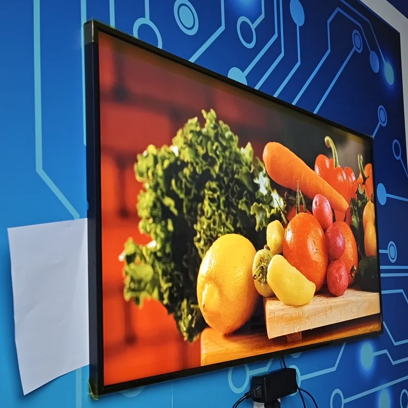 75 Big Size Inch Lcd Wallpaper Screen Ultra Thin Super Slim Lcd Digital Signage High Color Gamut Lcd Advertising Screen