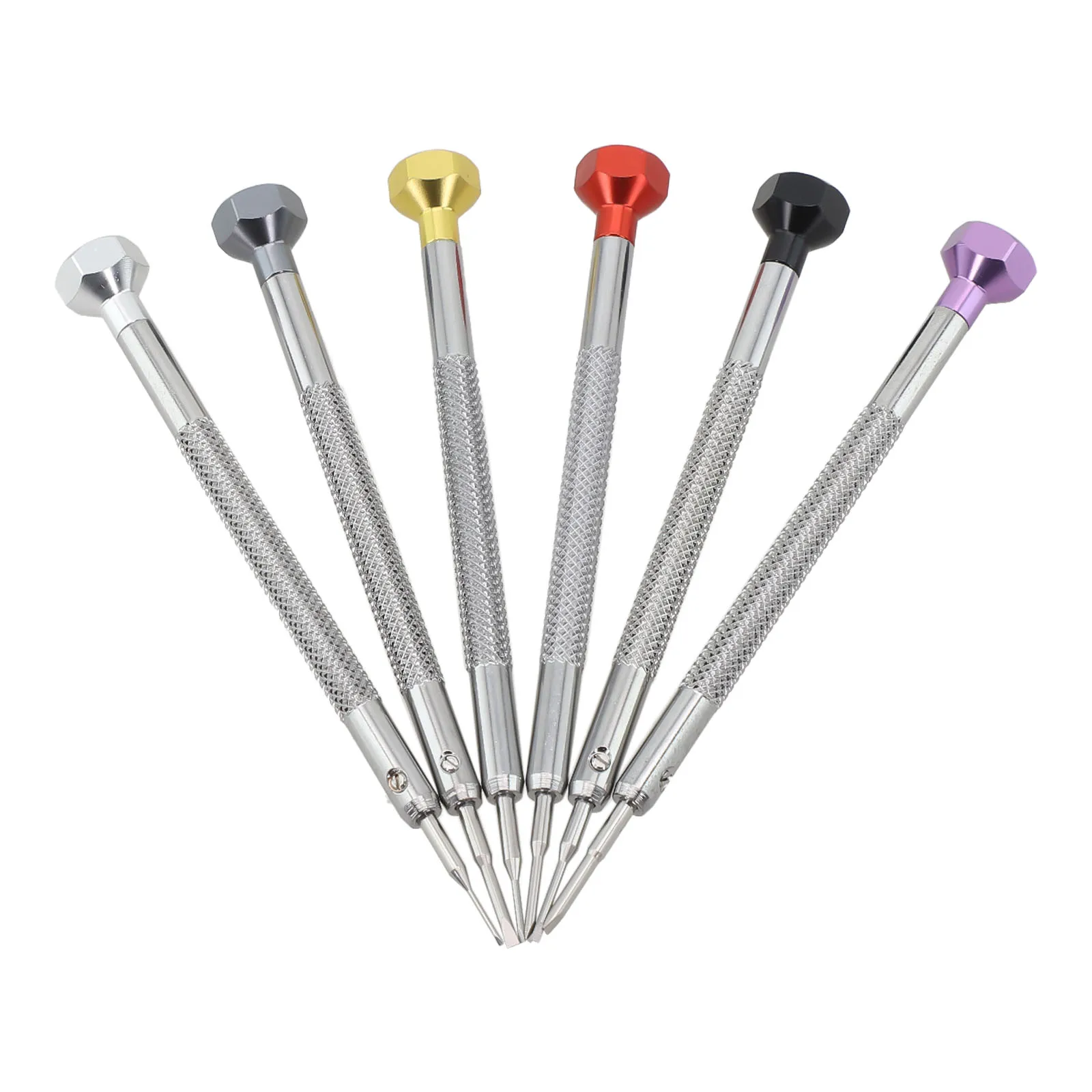 

Цветная шлицевая отвертка инструмент для ремонта очков и часов Шестигранная головка 0,6/0,8/1,0/1,2/1,4 мм для ремонта часов