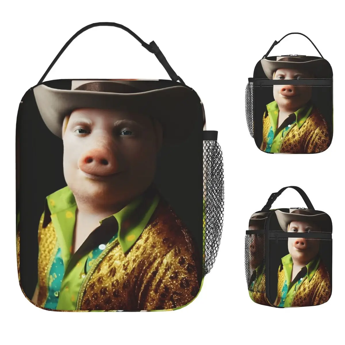 

John Pork вечерние сумки для обеда, офисный ланч-бокс для девочек, сумка-тоут с кавайным принтом, сумки для еды, Оксфорд, удобная сумка-холодильник