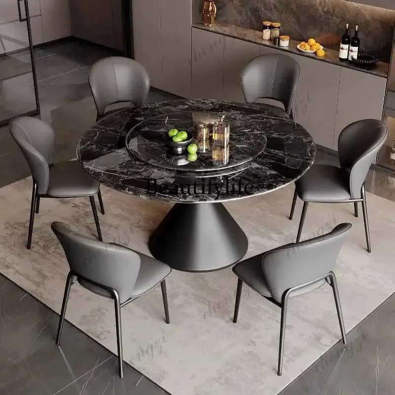 K182 Rotating Kitchen Dinner Table Base Decorations Console Round Restaurant Tables Island Luxury Muebles Para Hogar Furniture