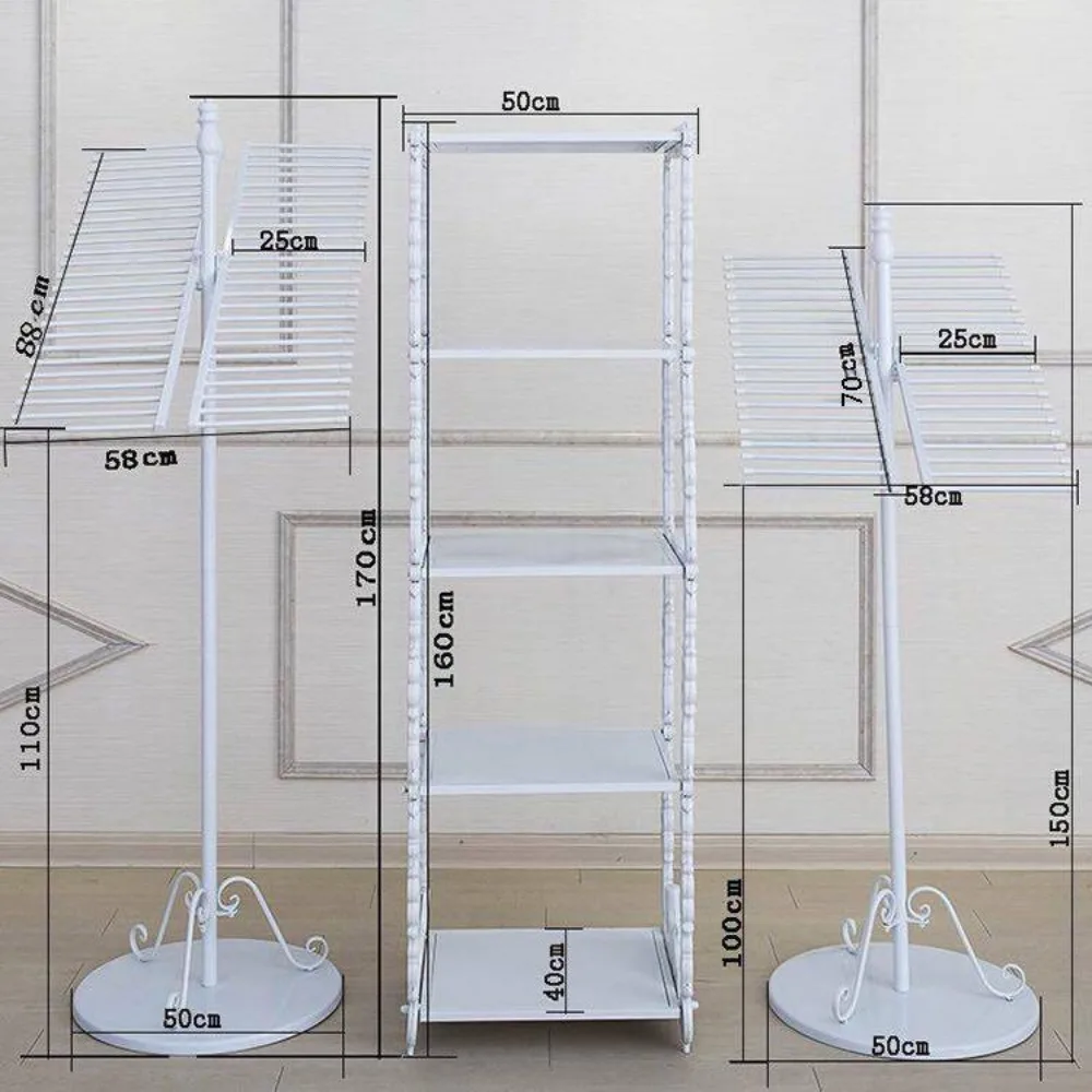 Freestanding Multi‑Function Textile Display Rack Practical Garment Shop Fixture For Scarves Belts Pants Fabric Organizing