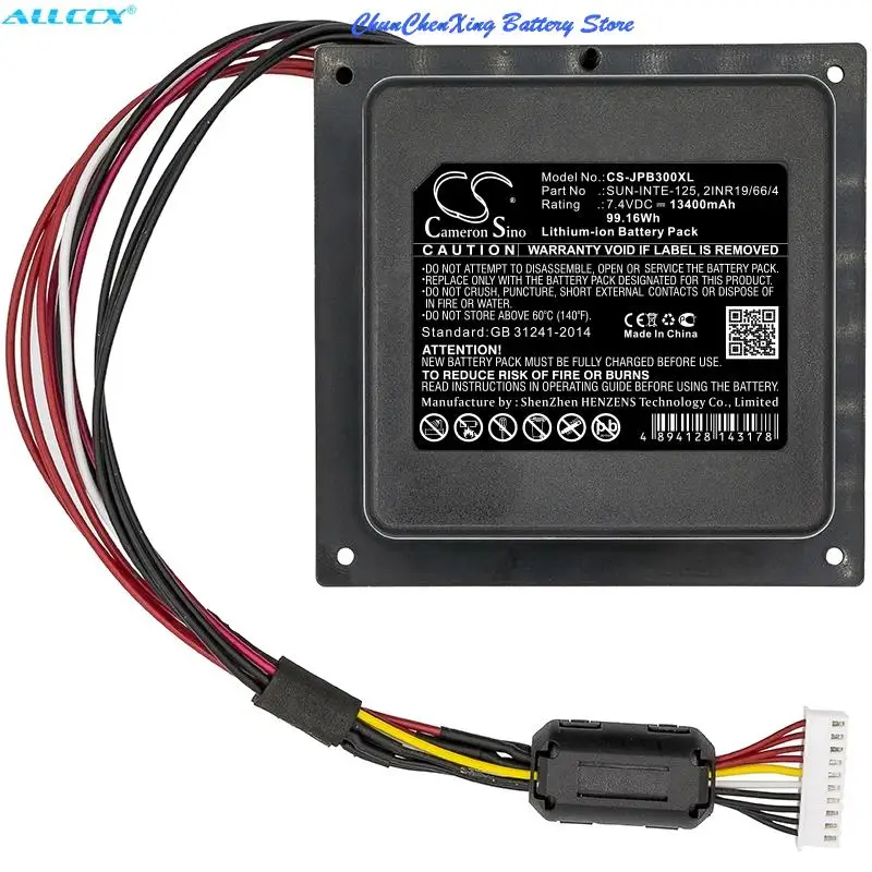 CS 7.4V 13400mAh Speaker Battery 2INR19/66/4,SUN-INTE-125 GSP-ICR2S4P-PB350A for JBL JBLPARTYBOX300CN,PartyBox 300 +TOOL