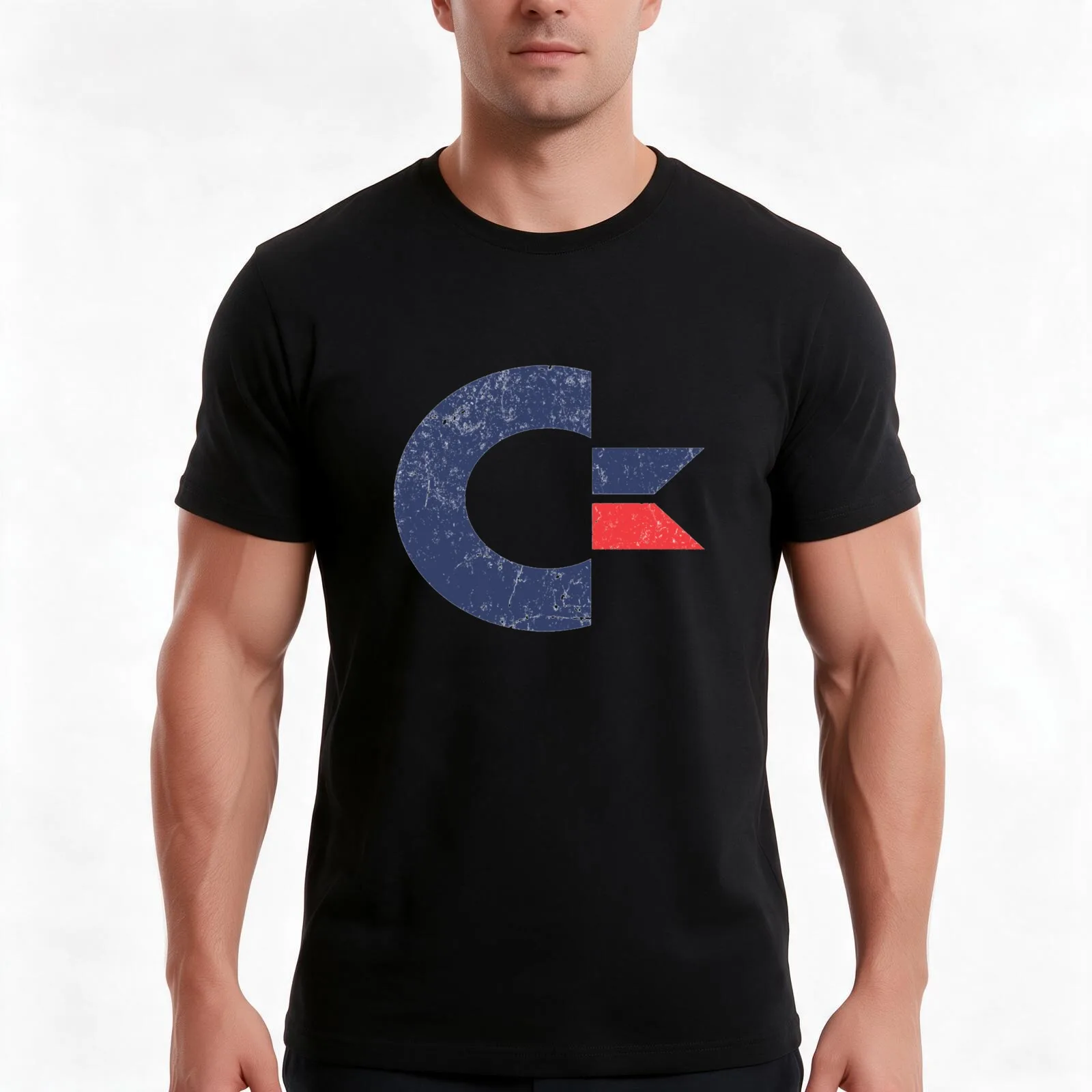 Commodore International T-Shirt, Summer Casual Cotton Tee, Oversized Streetwear Tops, Vintage Graphic Print, Unisex Men Women