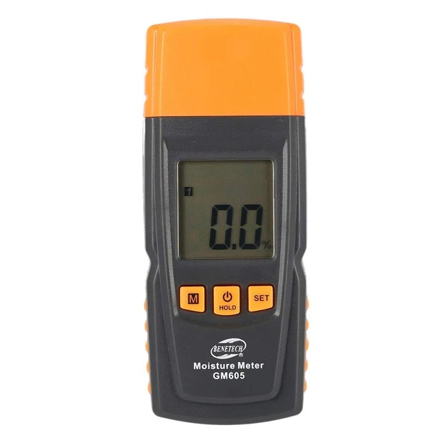 GM605 Digital LCD Display Wood Moisture Meter Humidity Tester Timber Damp Detector Portable Wood Moisture Meter