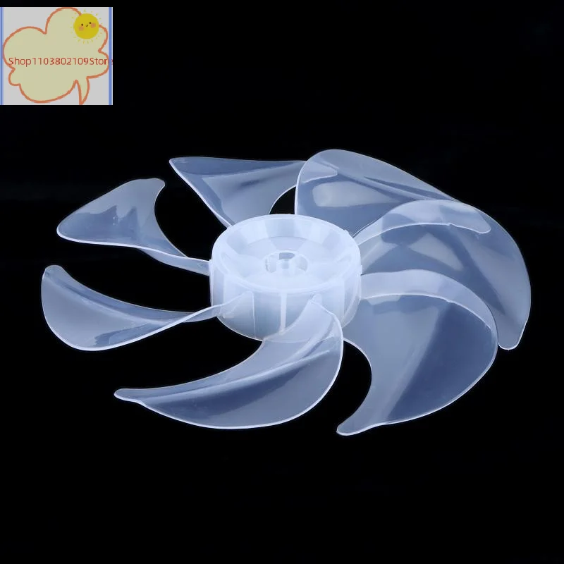 【HT】【HT】Replacement Pedestal Fan Blades 12 Inch 7 Leaves Universal Electric Parts For Floor Desk Wall Fan Office Home