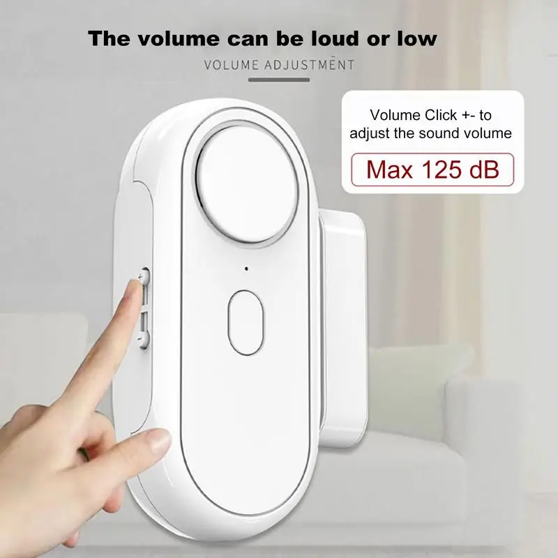 Door And Window Alarms 120Db High-Decibel Magnetic Sensor Burglar Alert Easy Installation Anti Theft Alarm Home Security