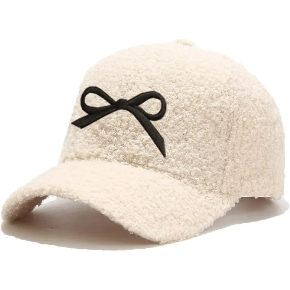 

Зимняя бейсболка для женщин, однотонная теплая бейсболка из овечьей шерсти для путешествий на открытом воздухе