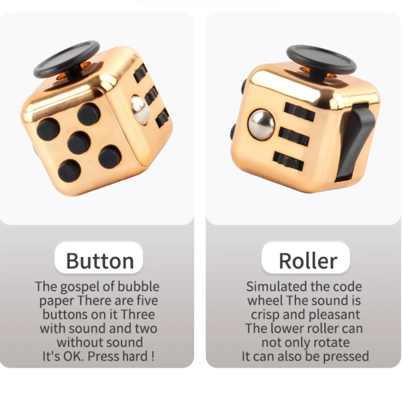 Stress Relief Cube  Infinite Fidget Toy Magic Cube for Adults Kids